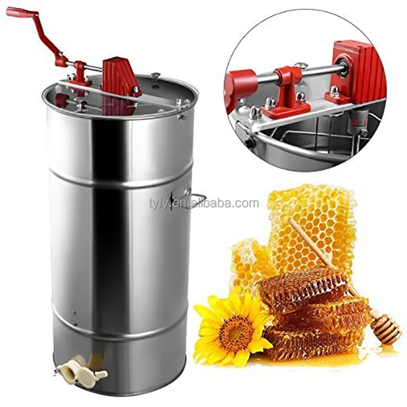 Beekeeping Equipment Radial Manual Honey Extractor Stainless Steel 2 Frame Honey Extractor for Sale