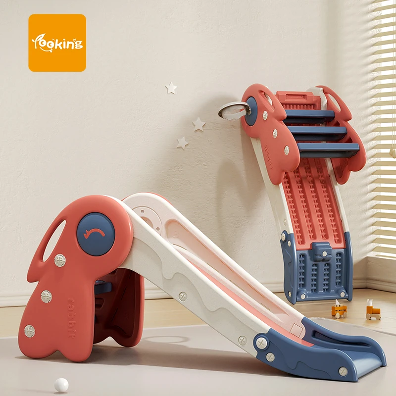 Resort Hotel Toddler Pc Tobogan Plastic Escorrega Criancas Play Ground Foldable Slide Children Sliding Toys Plastic Slides