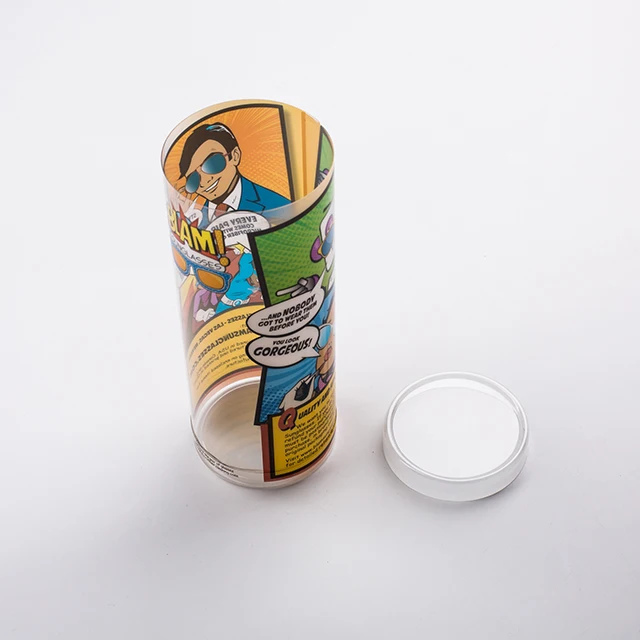 Plastic Blister Cylinder Packaging PVC Clear Tube Gift Boxes Round Tube Packaging For Gifts