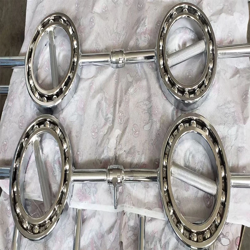 Popular multi-functional fitness weightlifting  Round Grip for Arm Curl Fitness 360 degree eye rotating Curl Barbell