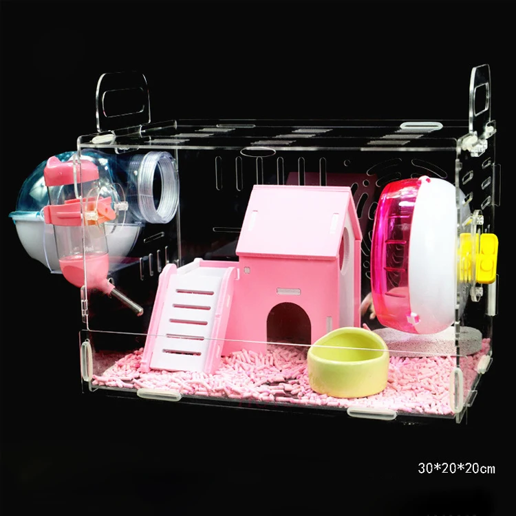 cute acrylic pet products/hamster cage