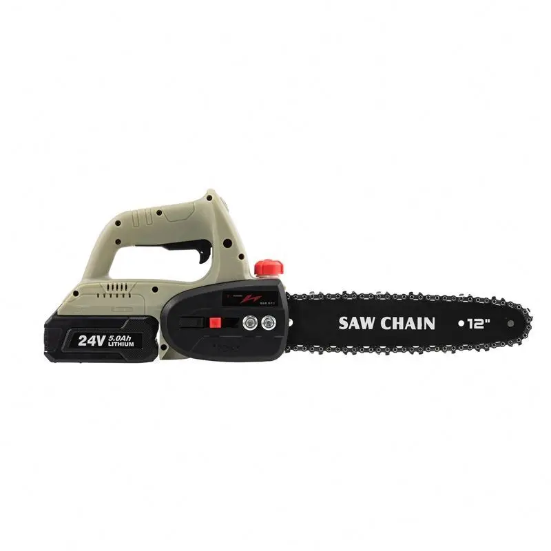 Oem Factory Mini Electric Chainsaw 24v Handheld 22m/S Power Electric Battery Chainsaw