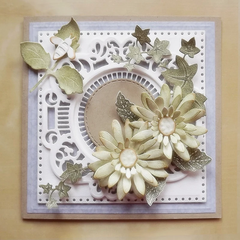 
Frame Dies Collection Metal Cutting Dies For Scrapbooking Photo Album Decoration Craft Dies Stencil Wedding Invitation DIY 