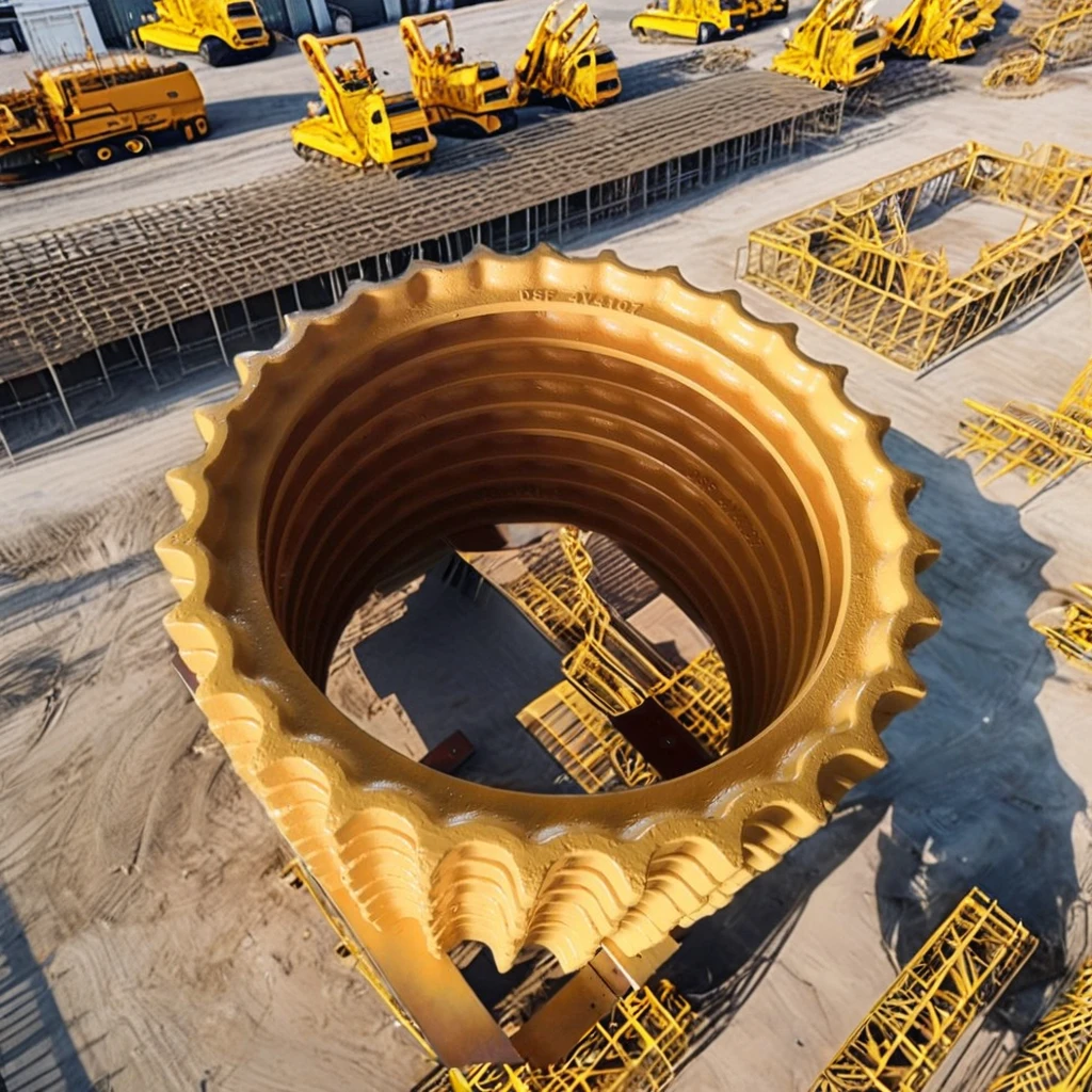 Agricultural machine D4  sprocket  Chinese Quality Of Part  For  Bulldozer Foging Segment Sprocket