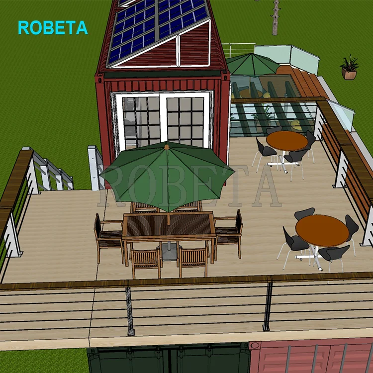 Modular Holiday House Townhouse Casa Container Van 20ft toilet with shower Mobile cabins