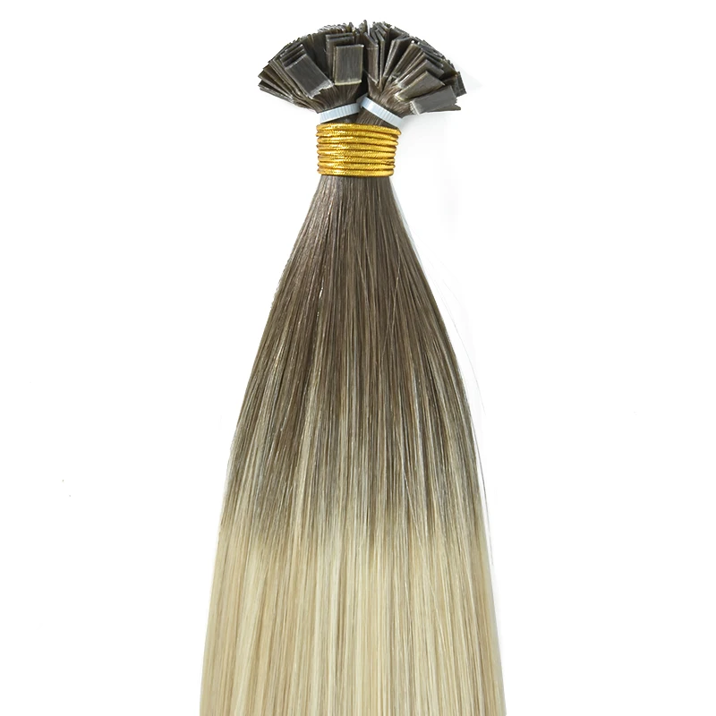 Flat Tip Hair Extensions Pre Bonded Hair Extensions ombre color fashion style in stock salon quality
