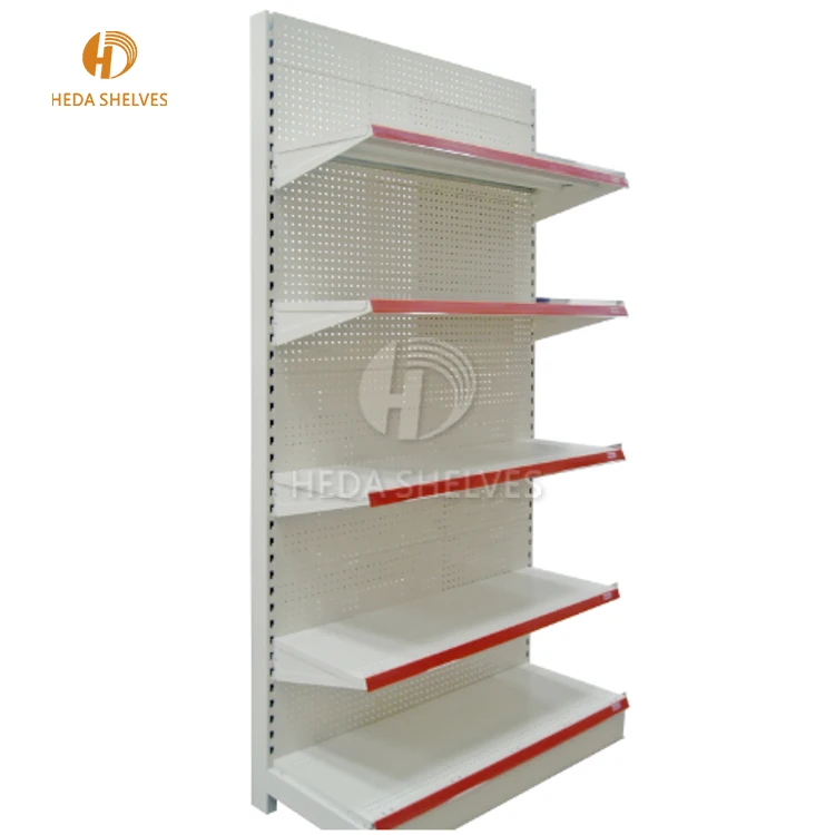 Supermarket metal shelf gondola shelving for retail shop fitting
