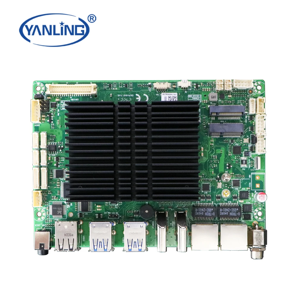 Intel Celeron J6412 Processor Dual Lan Industrial Mini-ITX Motherboard  with 11 USB 6 COM