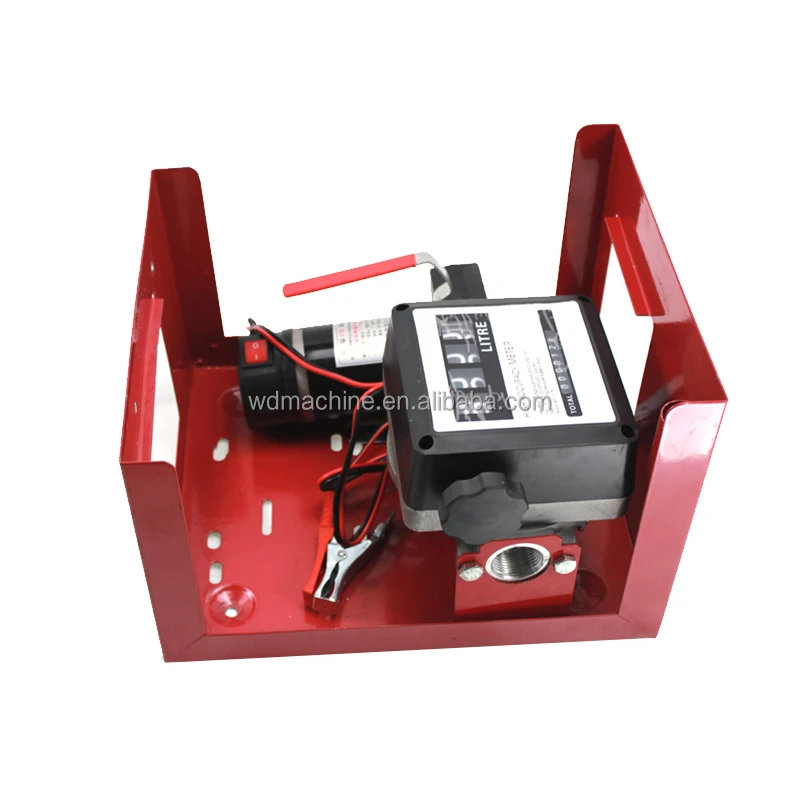 DC12V Electric fuel oil transfer pump,diesel pump with flowmeter,oil pump assembly