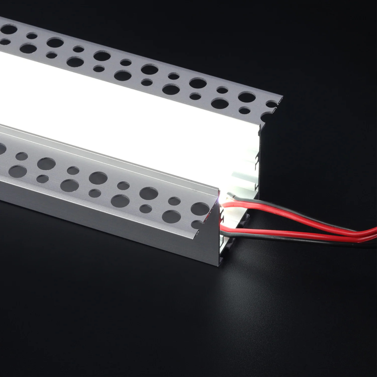 74mm * 35mm Pre-Built Model Double Lace Linear Light Recessed led Linear Light Aluminum Ceiling Linear Light with Slot