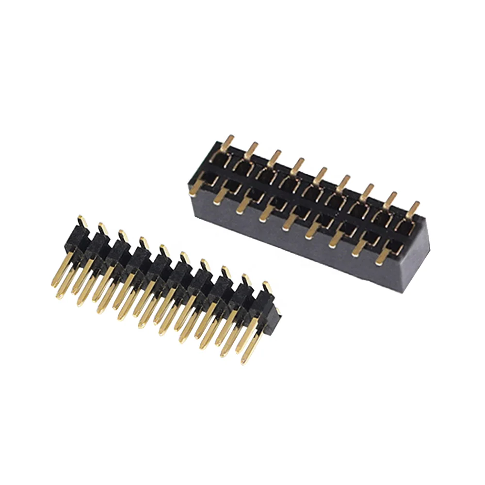 Female Header Connector Multiple Specifications 1.27 / 2.0 2.54 mm Pitch Single-row Double-row and More Size for Customizing