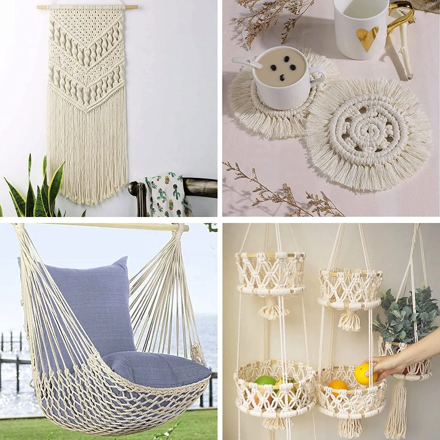 HH Wholesale Super Soft Twisted Tug War Braided Swings Chew Toy Cotton Basket Rope