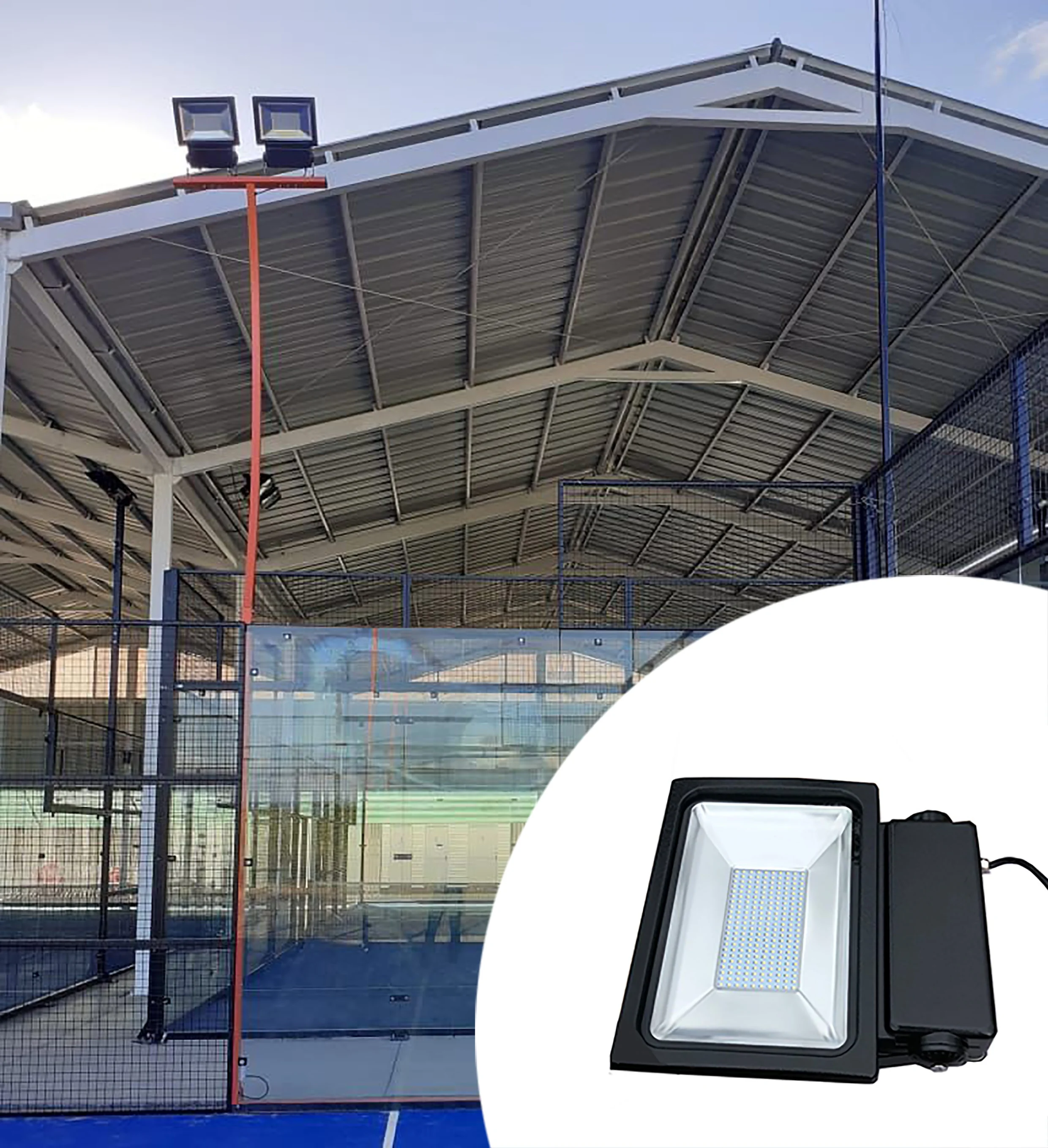 2023 Hot Selling Panoramic Indoor and Outdoor Padel Tennis Court Padel Court with Removable