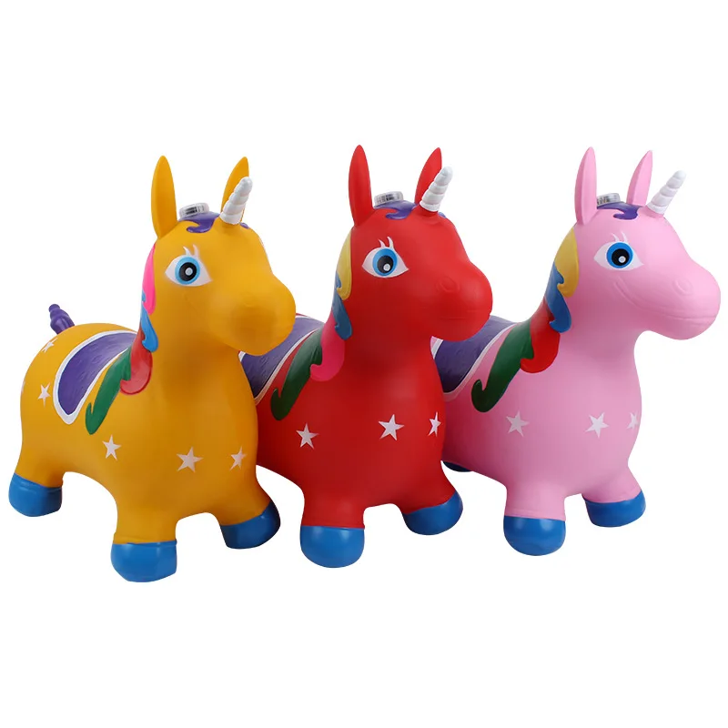 Top Sale Eco-friendly PVC Inflatable Horse Jumping Animal Toy