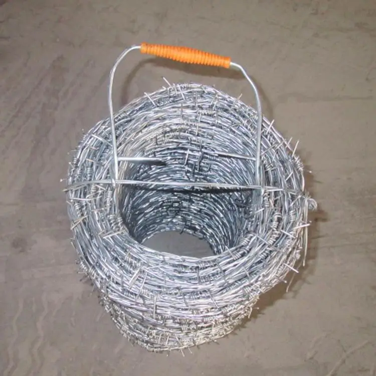 Заводская оптовая продажа горячеоцинкованная витая колючая проволока забор 50 кг