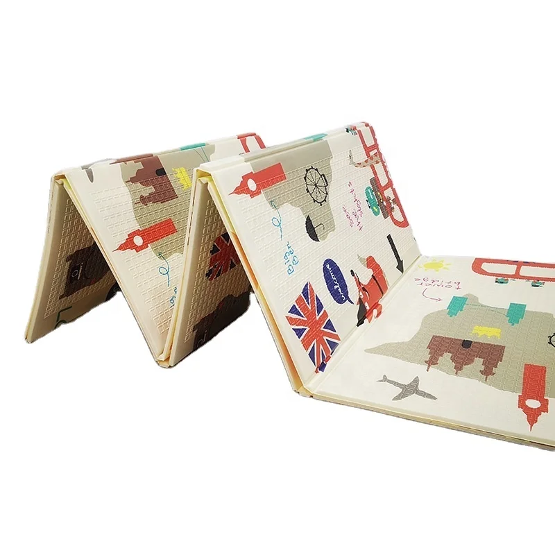Non toxic Living Room Baby Crawling Mat Waterproof XPE Kids Play Mat Foldable