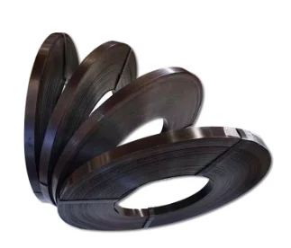 Wholesale Bluing Steel Strapping Banding Steel Packing Strap Black Painted Steel Strapping