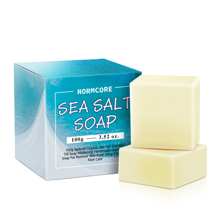 Best Selling Skin Whitening Body Exfoliating 100% Natural Goat Milk Foam Soap Bar Mineral Acne Organic Bath Sea Salt Toilet Soap