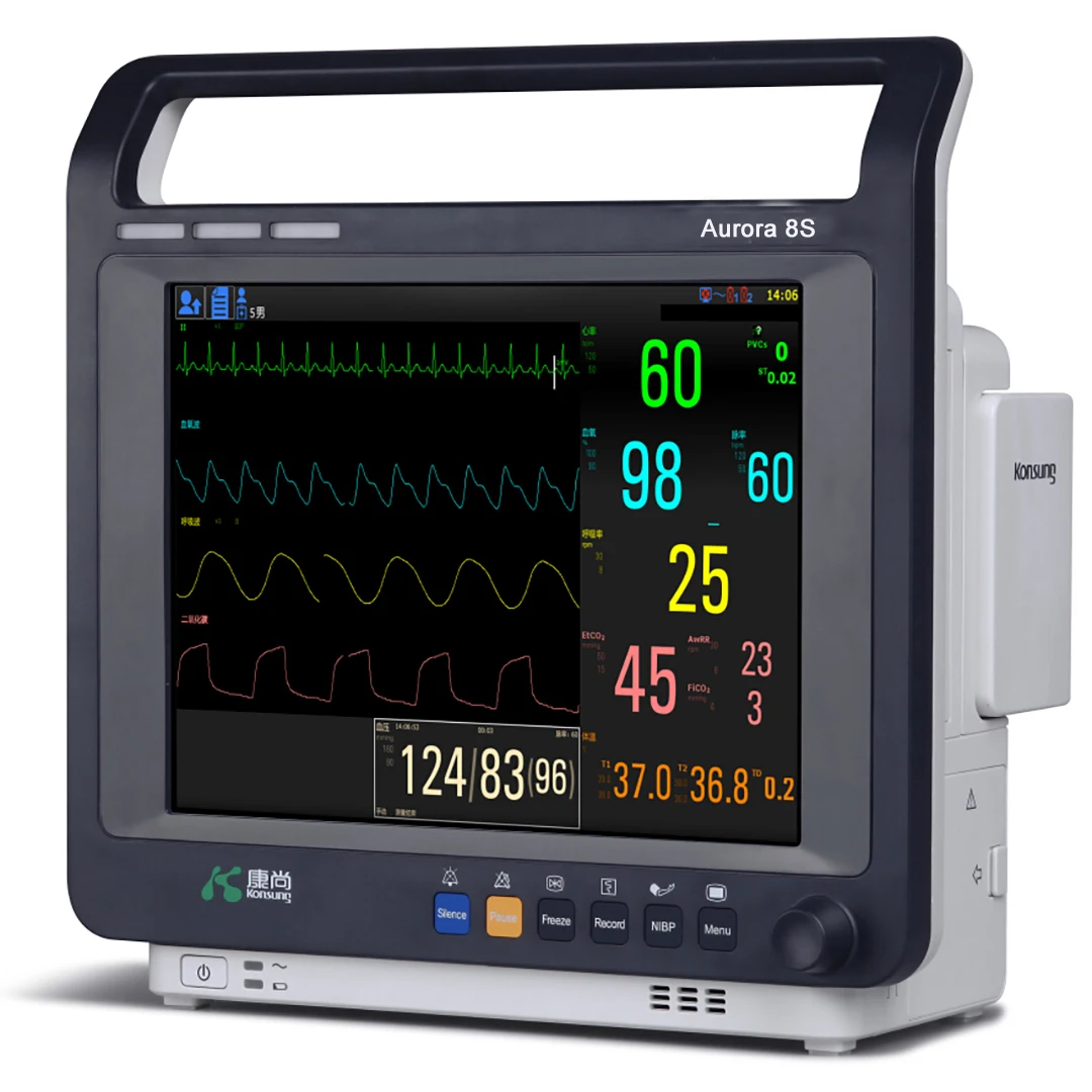Aurora 8SI 8.4-inch lightweight semi-modular vital sign multiparameter patient monitor for ambulance