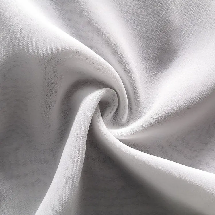 Cheap price 100%polyester women dress shirt 75d chiffon fabric price per meter