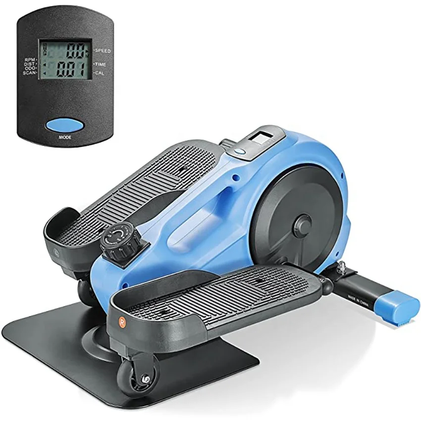 Mini Elliptical Machine Under Desk Spinning Bike Display Monitor &Adjustable Resistance Whisper Quiet For Home Gym Office Worout