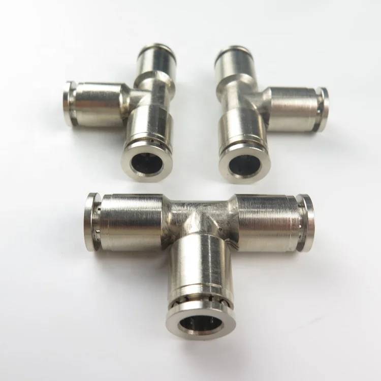 Male Elbow Straight Tee Pu Hose Connector Push Fit In Pneumatic One Touch Fitting rass Quick Connect Fittings