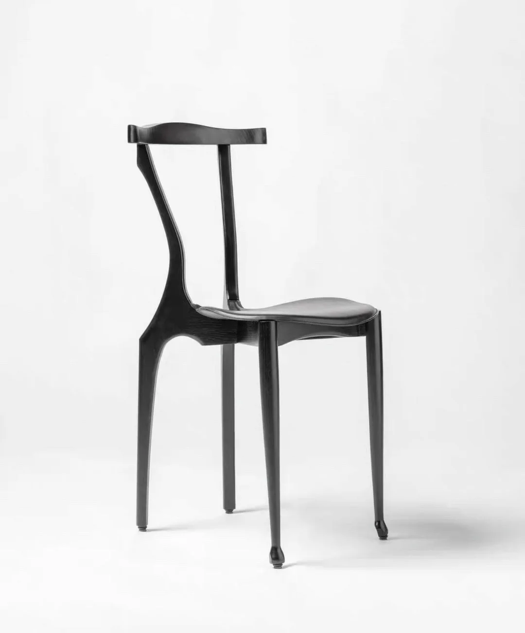 plywood solid walnut wooden arm hotel black  chair