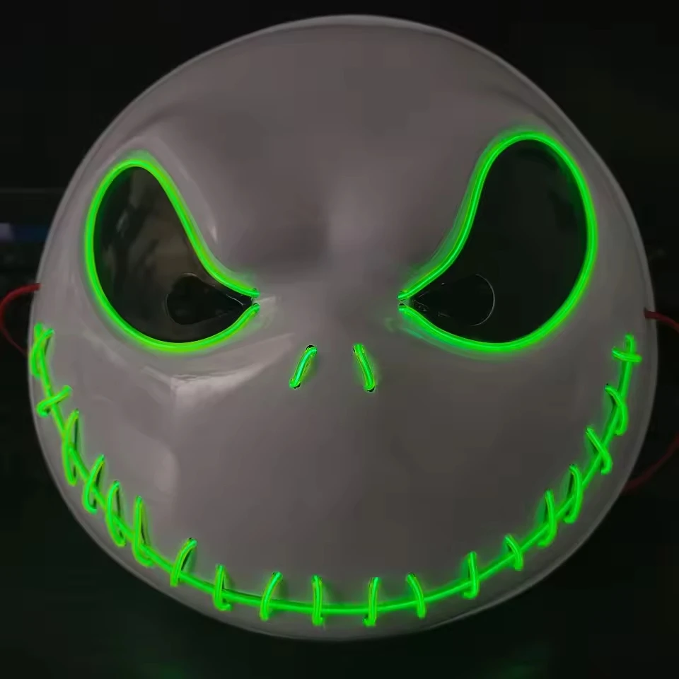Halloween Costume Mask El Light Up mask Glow LED Halloween Mask