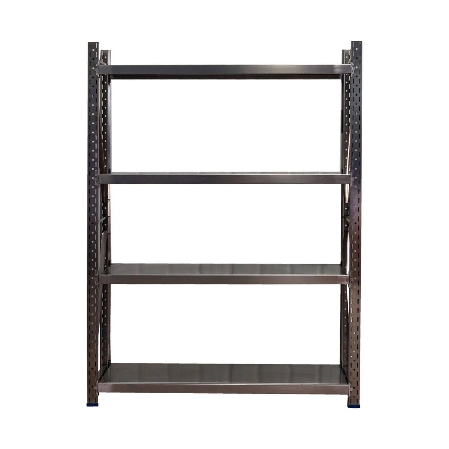 Good quality Black 4 layer boltless shelf Angle steel light duty industrial warehouse storage rack Kitchen Storage Rack Metal
