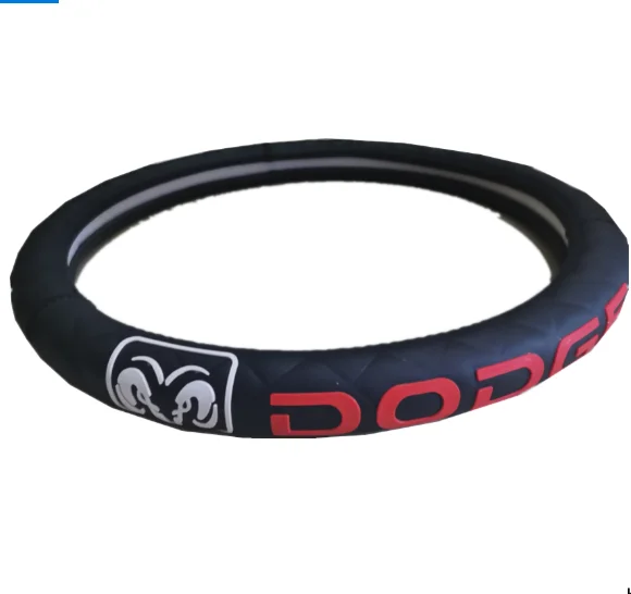 Custom brand logo style Universal Steering Wheel Cover With Logo