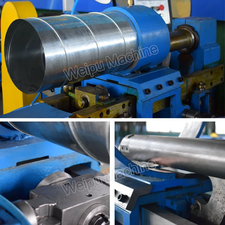 China Low Price Air Duct Making Fixed Mold Type Spiral Pipe Forming Machine From WEIPU