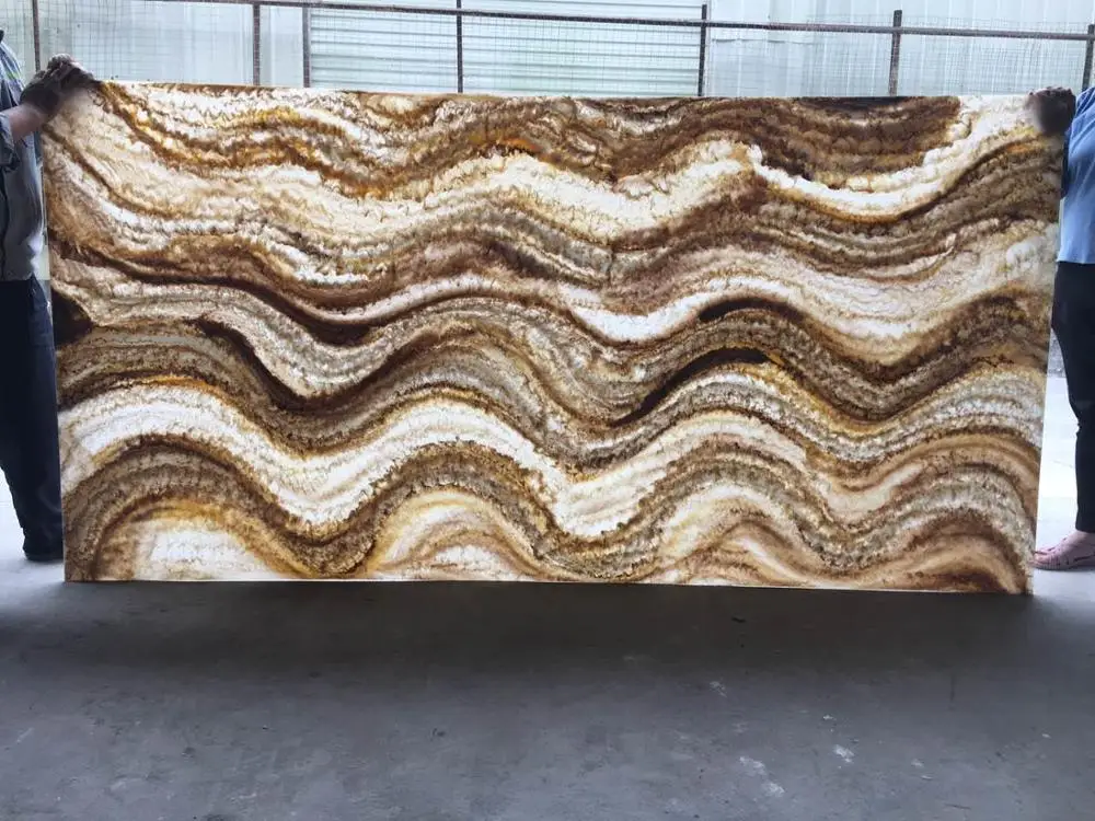 Translucent acrylic solid surface sheets for wall panels