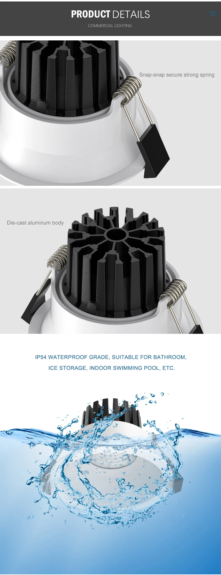 Ceiling lights adjustable led downlight spotlight cob spot light ceiling lamp ac 220v 110v led down light ceiling downlight