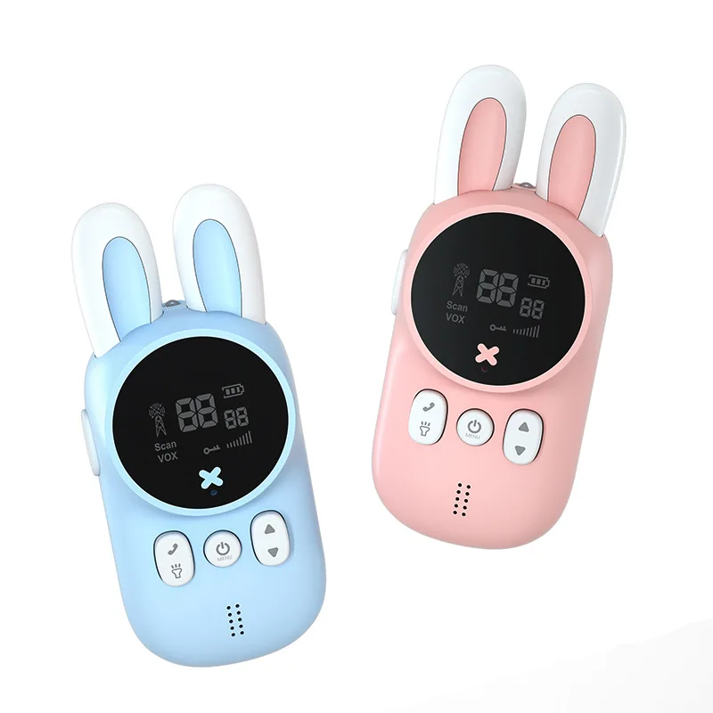 Rabbit child walkie-talkie handheld wireless communication 3 kilometers parent-child interactive toy gift