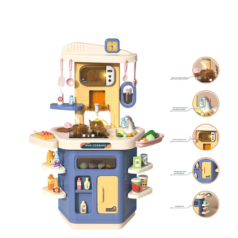 Hot Sale Kitchen Tools Toy Pretend Play Food Sets Kids Happy Cooking Toys For Girls