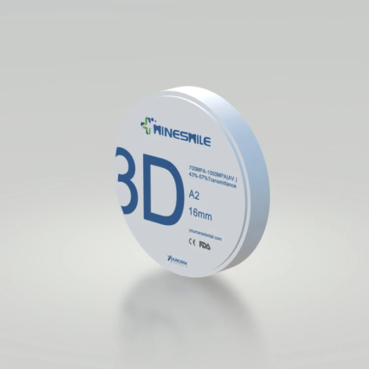 china wholesale dental material plant 4D Multilayer dental ceramic customised zirconia false teeth