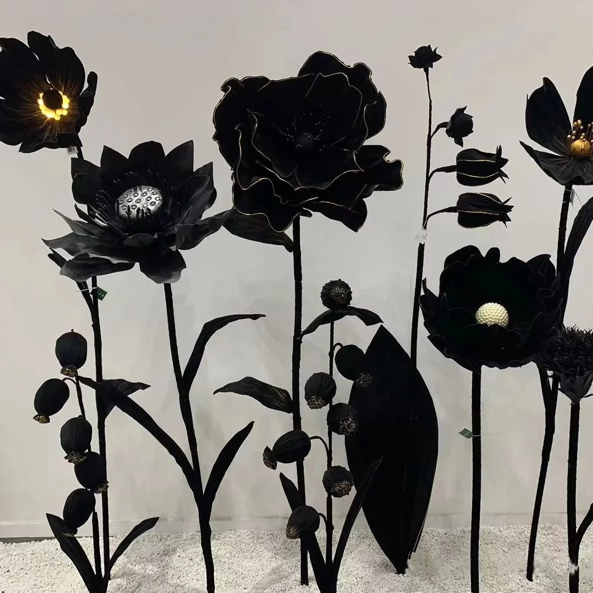 E232 Hot Giant Poppy Artificial Flowers Wedding Decoration Festival Supplies Party Shopping Mall Photo Props Window Display Gift