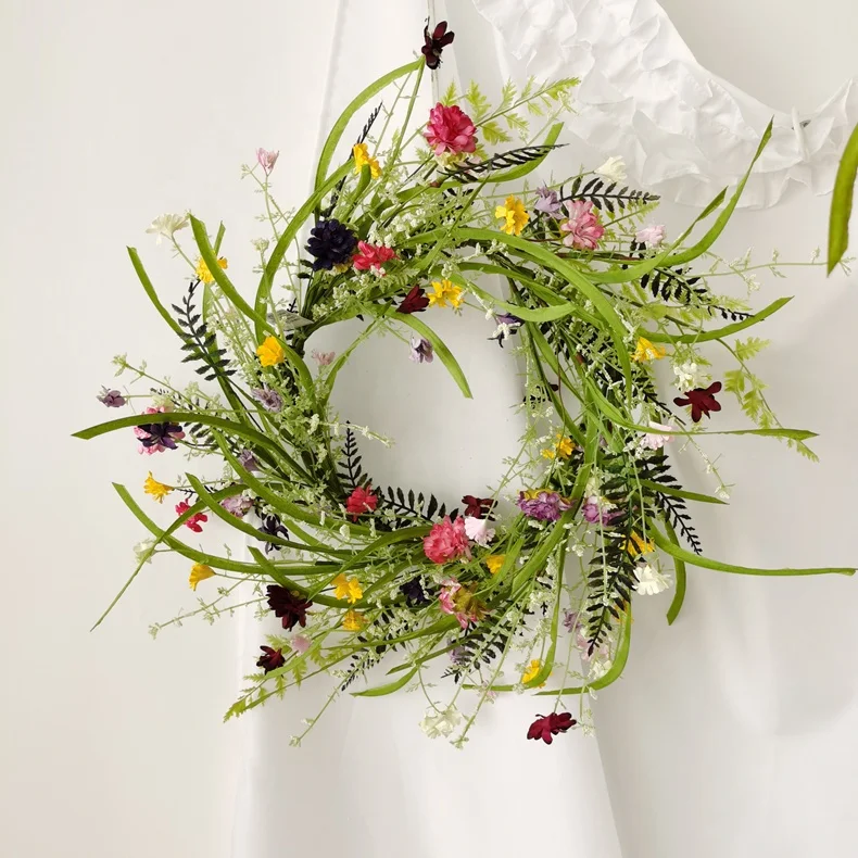 Spring wildflower wreath wedding decoration decorative flowers wreaths