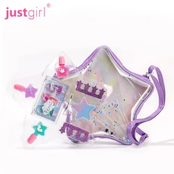 Wholesale Kid Girl Non Toxic Shimmer Children Love Beautiful Glitter Purple Star Bag Kids Nail Polish Set for Girls