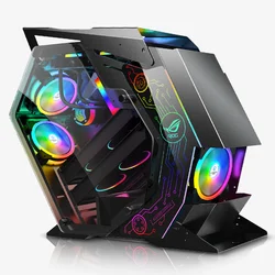 Корпус для ПК игровой корпус компьютера ЦП из закаленного стекла стальная