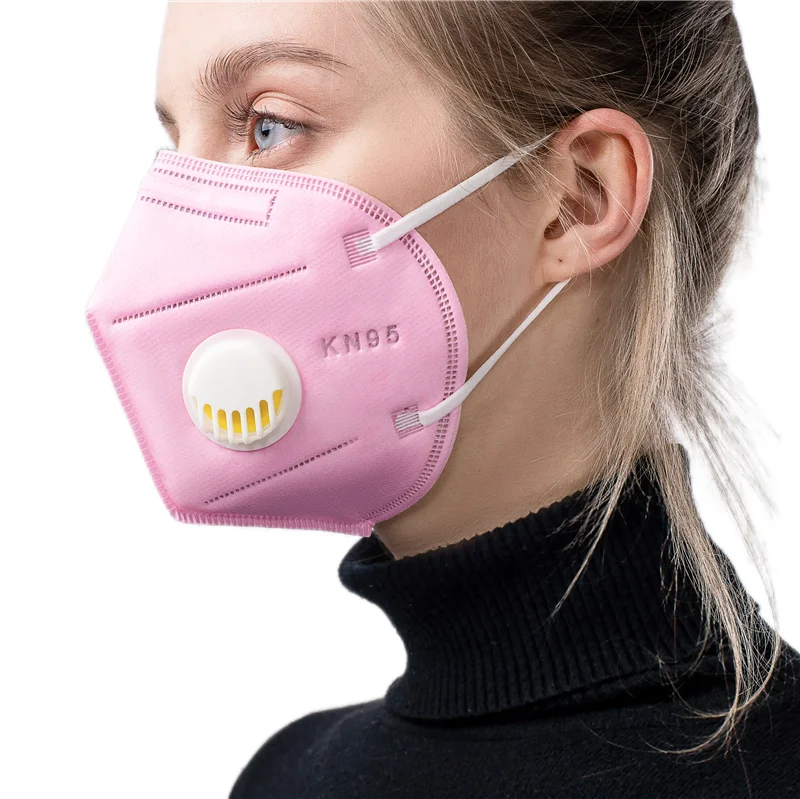 Air Valves Respirator Anti Dust Pm 2.5 Face Mask Charcoal Ffp2 Kn95 With Breather Valve