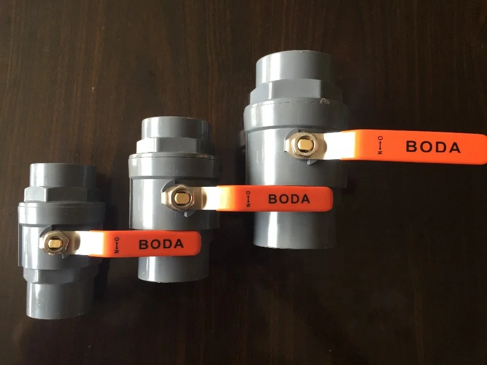 plastic pvc ball valve iron handle /ss handle for vietnam (BD-07)
