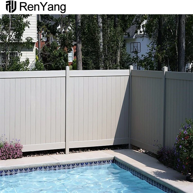PVC privacy fence panel 6*8 ft used for garden home yard pool UV resistant