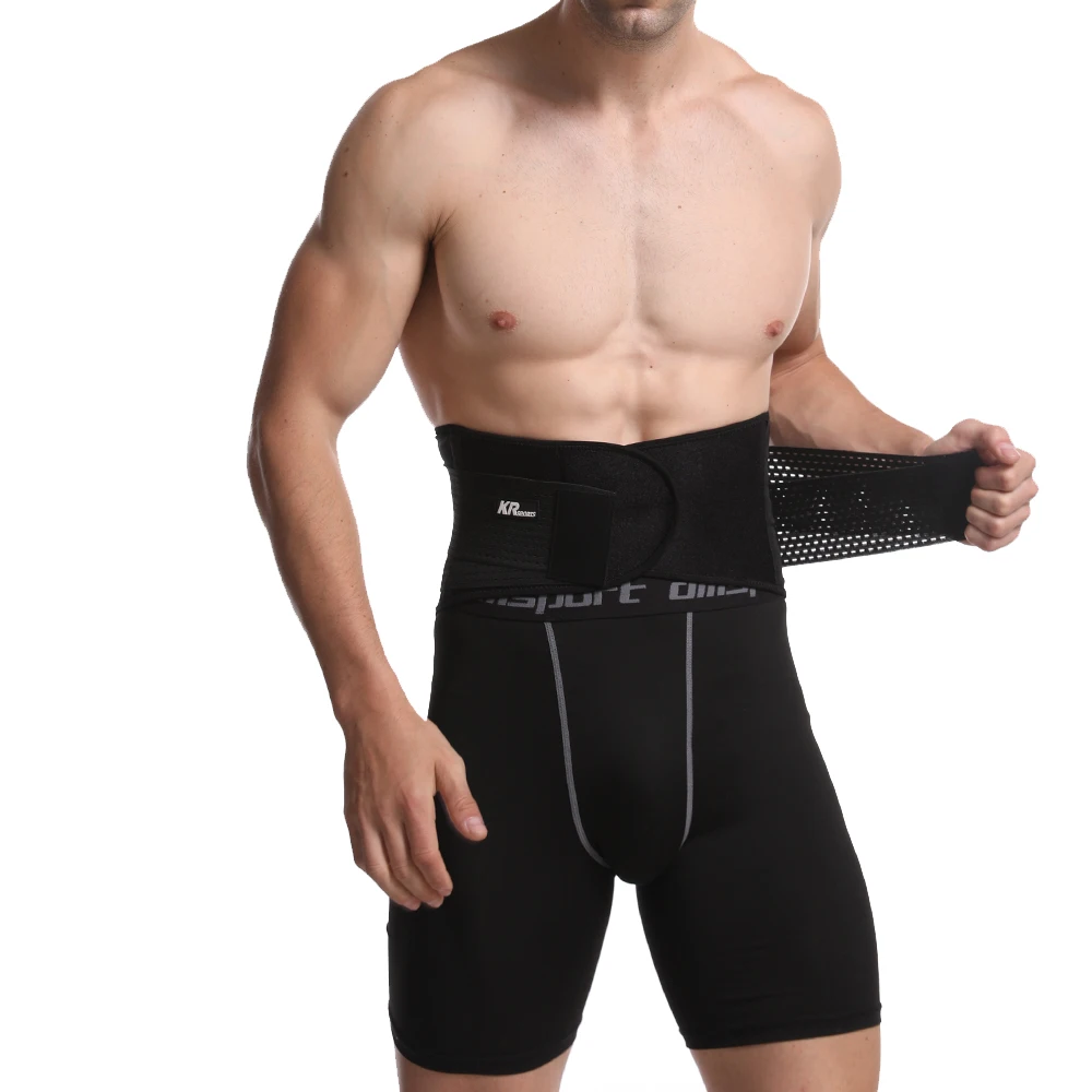 Wholesale Waist Wrap Band Gym Men Waist Trainer Adjustable Sports Back Brace Lumbar Support Elastic Waist Belt