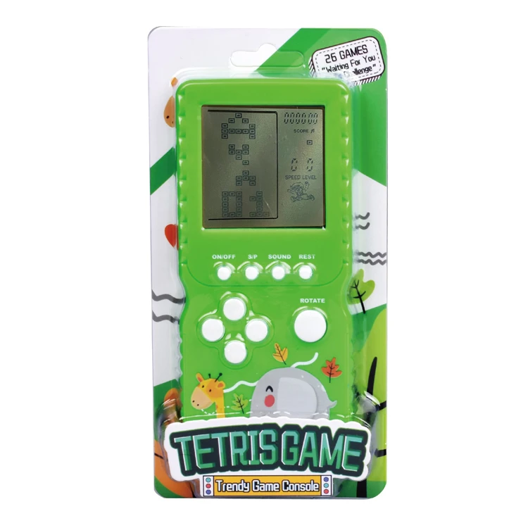 Classic Straight Board Russia Brick Handheld Game Players Educational Toys For Kids