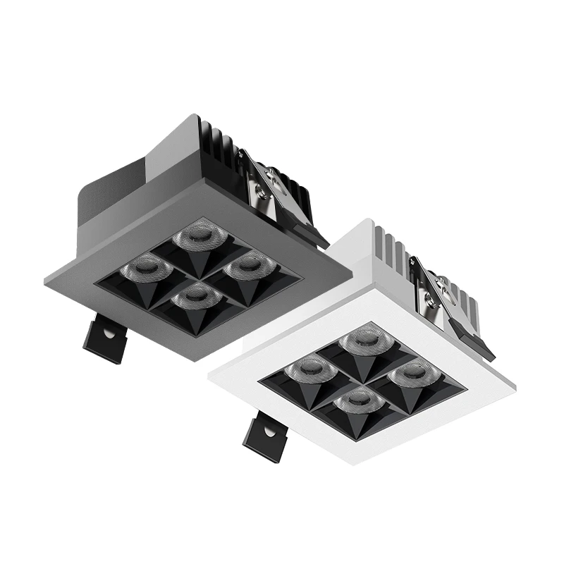ETL mikrolite recessed light 4 Cell IC Rated 12 Watts 120VAC 960LM CRI90+ 5CCT Damp Location mini multiple nuggets recessed