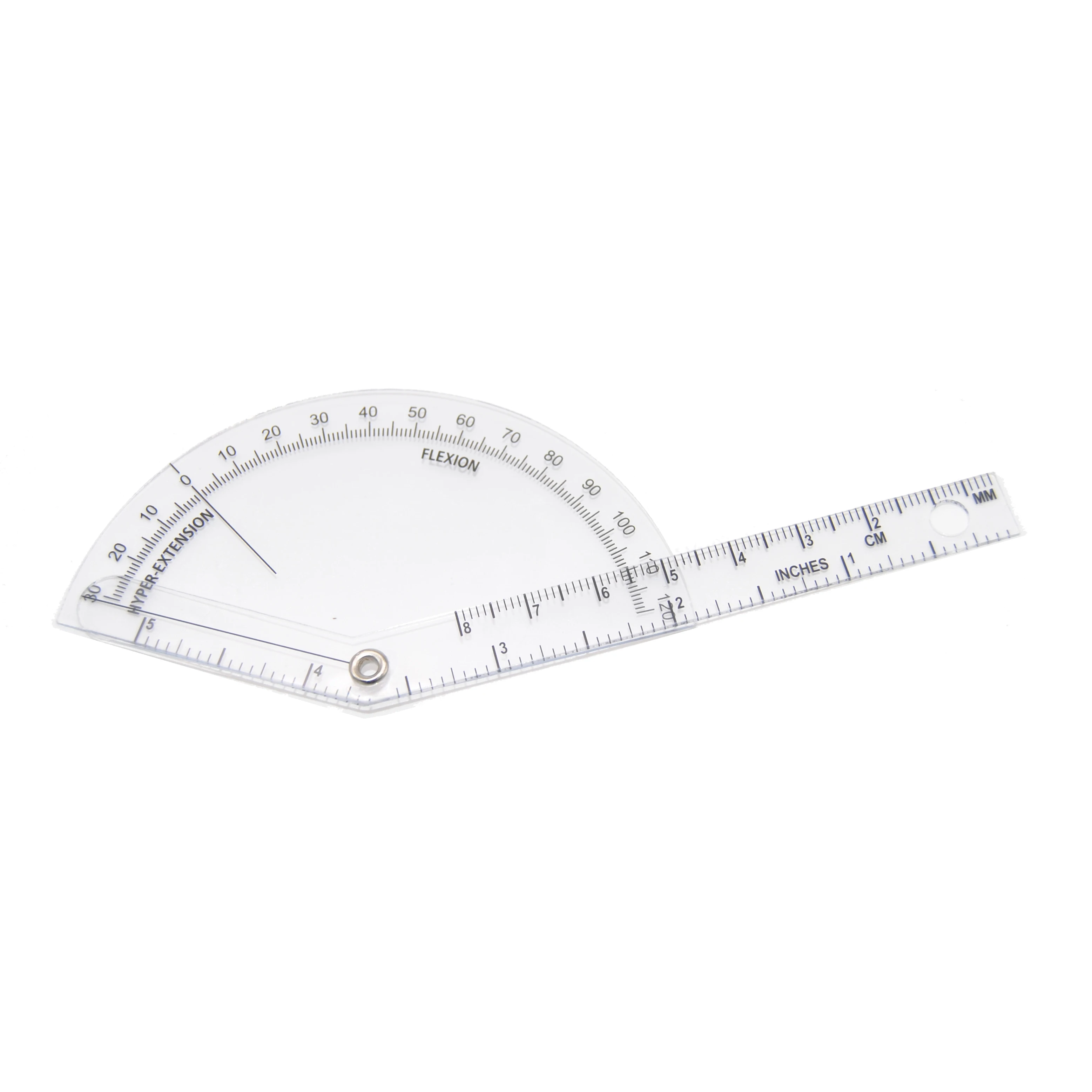 Medical 180 Degree Plastic Finger goniometer Angle Finder Protractor Manual Power Source