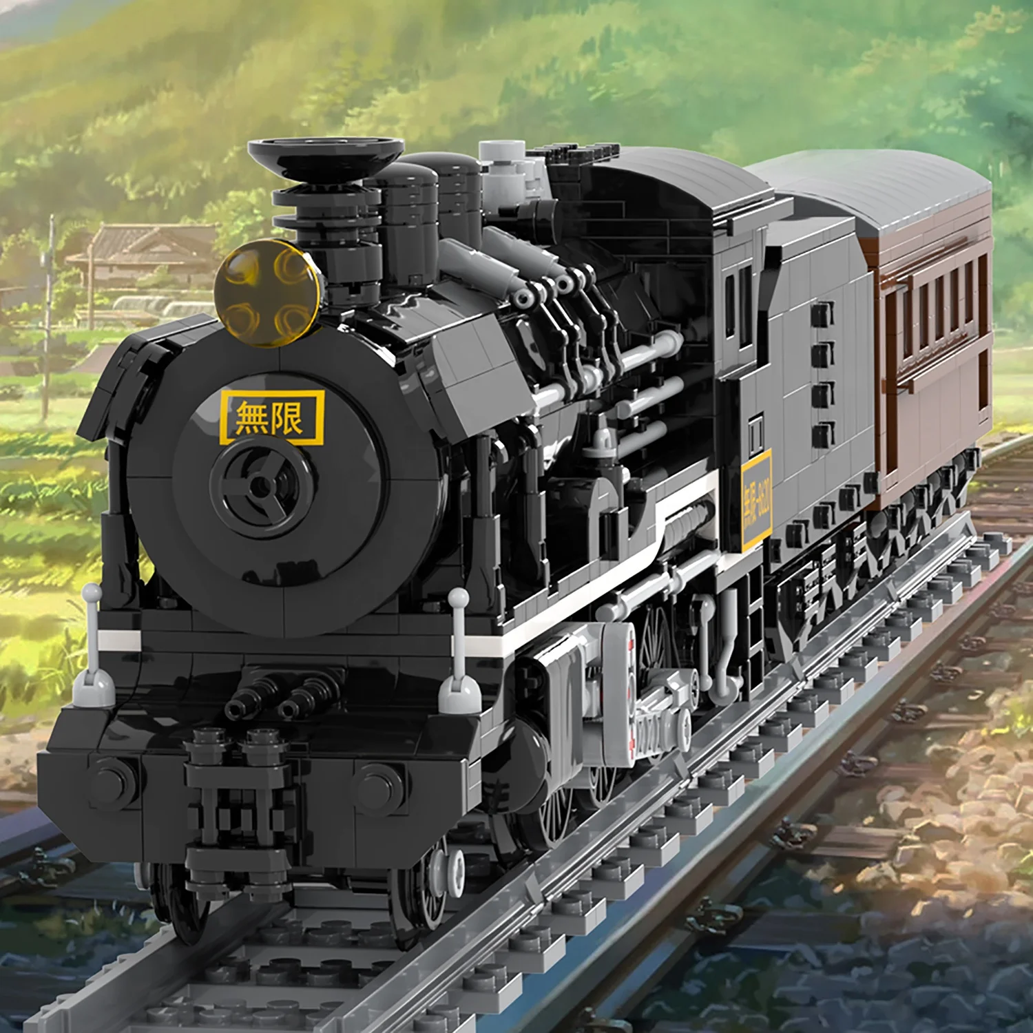 1416 шт. MOC1401 неограниченное количество поездов блоки демон аниме совместимые со сборками частиц DIY строительные Детские Подарочные игрушки
