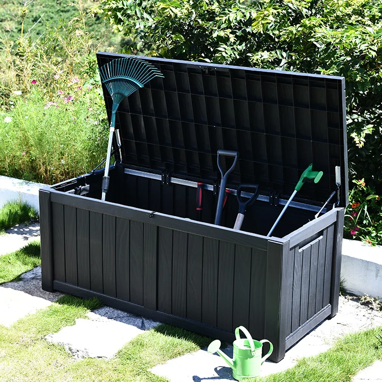 Cheap 119 Gallon Garden Waterproof Plastic Deck Box Storage Outdoor