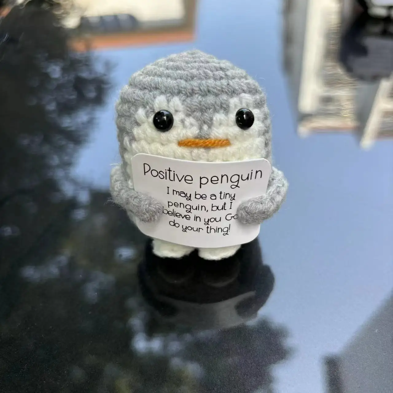 Вязание вручную позитивная энергия пингвин свинья кошка игрушки шерстяное вязание бабочка цветок животных плюшевые кукла с крючком вязаная